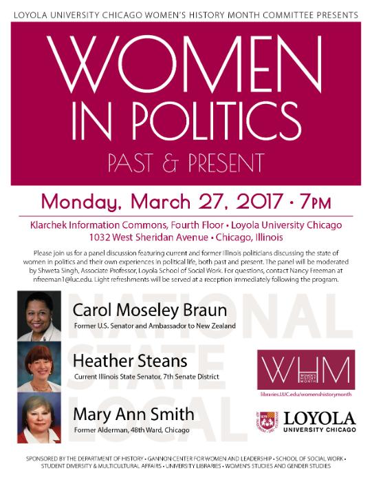 Women in Politics: Past & Present flyer